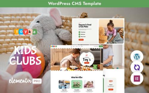 Toyka – A Playful and Vibrant WordPress Theme for Kids Care And Toy Stores theme free